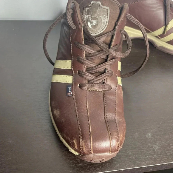 Phat Farm Mens Vintage Leather Tan Brown Shoe Size 9 - Picture 6 of 12